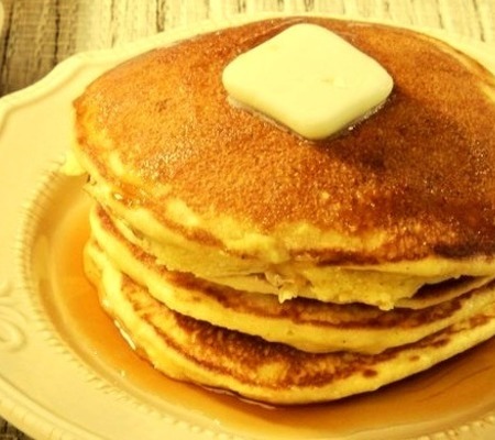 Breakfast and Brunch - Jordan’s Cornmeal Pancakes
Serve up these super easy cornmeal pancakes for breakfast with maple syrup and a tall glass of milk–kids and adults alike will love them!