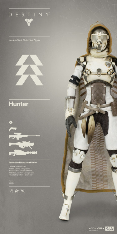 worldof3a:  Destiny Hunter Bambaland Store Exclusive Edition available for pre-order now at Bambaland!Bungie and 3A proudly announce the highly anticipated DESTINY HUNTER – the third class of Guardian in 3A’s 1/6th Scale Collectible Figure Series