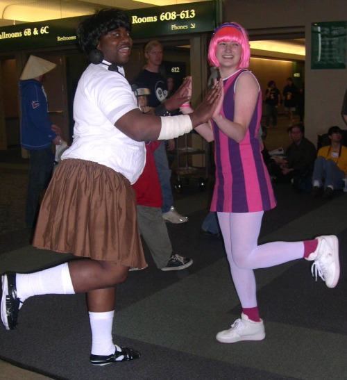 Part 1 of various people cosplaying as Stephanie from Lazy Town.