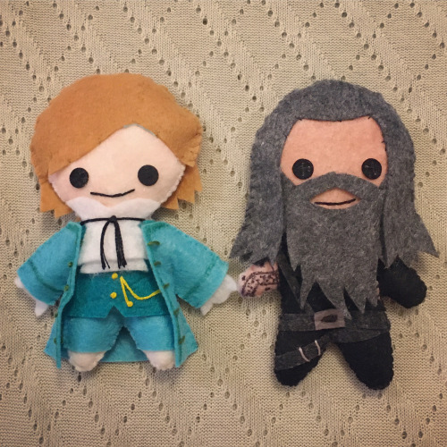 First plushie commission from Our Flag Means Death, Stede Bonnet & Blackbeard 