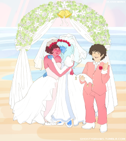 ghostydraws:  things were busy lately and i didn’t get a chance to finish and post this until today. #lovewins