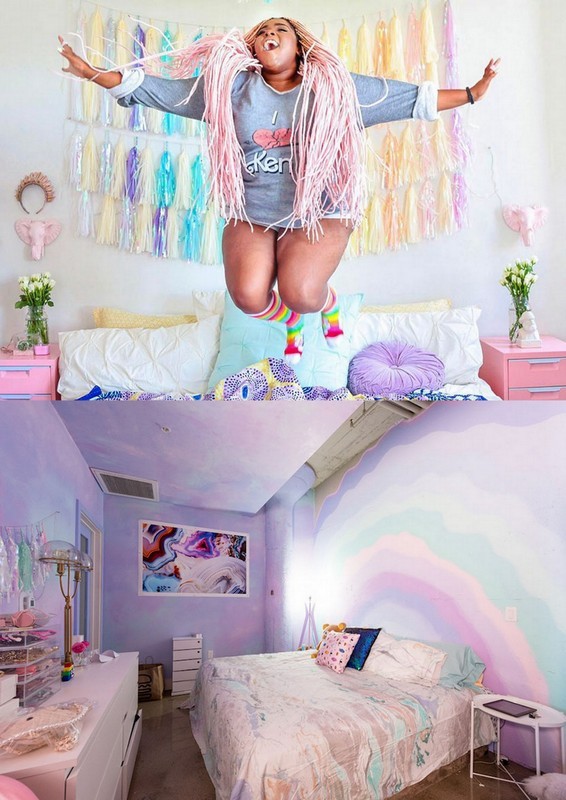 triplehamburgerjack:  culturenlifestyle:  Rainbow Colored Apartment Is Your Childhood