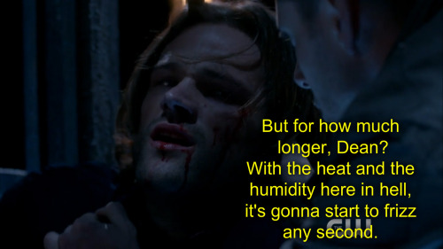 nothingidputbeforeyou:Another scene from The Devil in the Details with captions for the Wincest-impa