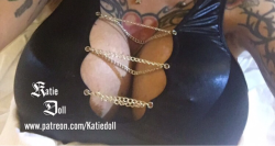 fnchen:  If you ever wanted to see an amazing pair of boobs in chains, here you go! Reblog if you can’t  wait for my boobs to become so huge they absolutely burst these chains!  I still need help financing my boob surgery so I can grow these babies
