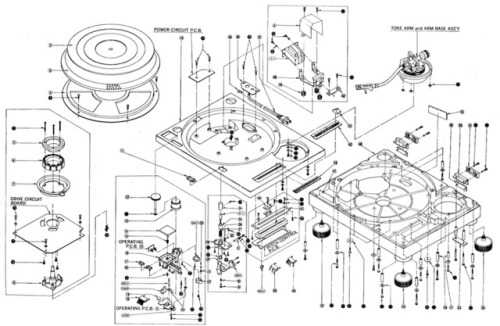 Technics turntable exploded diagram