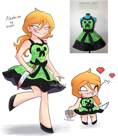 A quick drawing of Alexbrine but with this dress :&gt;