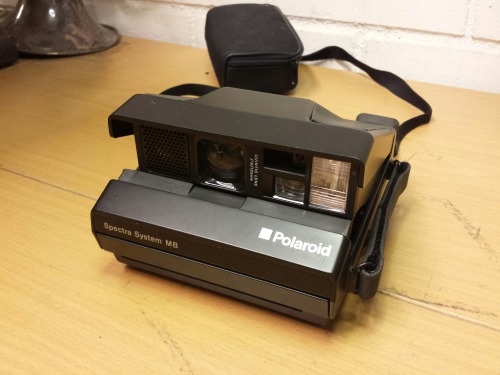 Polaroid Spectra System MB Instant Camera, 1986 With Polaroid F112 Close-Up Lens Addon