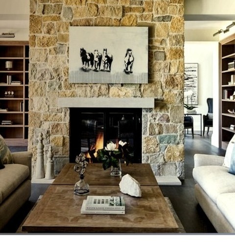 Living Room Library In Denver Large Traditional Open Concept Living Room Library Idea With White Walls,