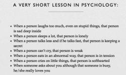 rousoku:  It’s scary how accurate this is   Auugghhhh no no noThis is no better than the shit Cosmo puts outI wish I could just track down every psych 100 kid and tell them to keep their analyses to themselves until they get a degree. Augh.