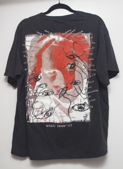 darthlader:The Cure, “Wish” 1992 vintage tour t-shirt Purchase here