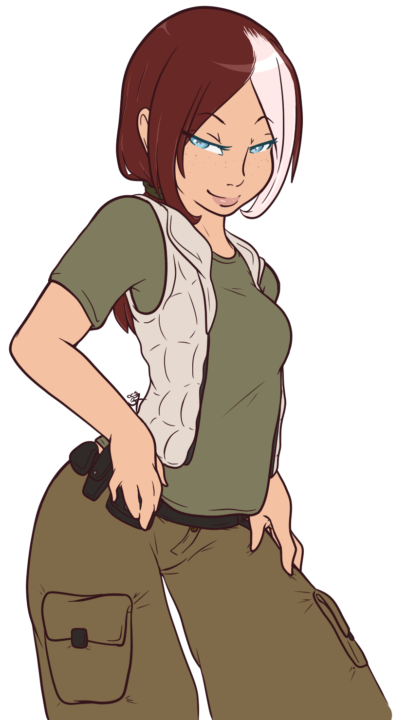 cheshirecatsmile37art:  One part of a commission for Redorbit of his cutie Caitlin!