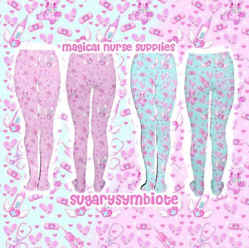 Channel your inner magical nurse persona with these tights! Patterned with Teddy bears, angelic stet