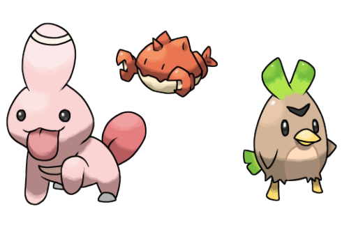 fantasticfakemon:Baby forms of Lickitung, Krabby, and Farfetch’d??? —> Lickitung —> Lickilicky