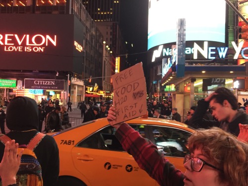 sidizenkane:  Protests in Times Square tonight 