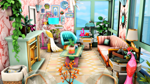 Bright Eclectic Apartment (1312 21 Chic Street) Your Sims will love living in this bright, fun eclec