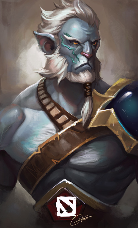 today’s potrait practice, Phantom Lancer from DOTA2