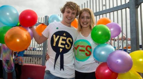 profeminist:BREAKING NEWS!!!  IRELAND SAYS ‘YES’ BY UP TO 2 TO 1 MARGINIreland says Yes by up to 2:1
