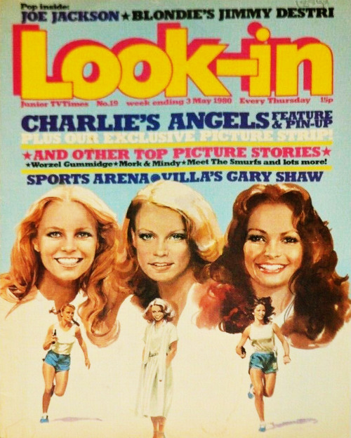 Jaclyn, Cheryl, &amp; Shelley on covers of Look-in Magazine.