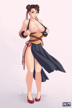   A commission of Chun-Li rocking her SFIV