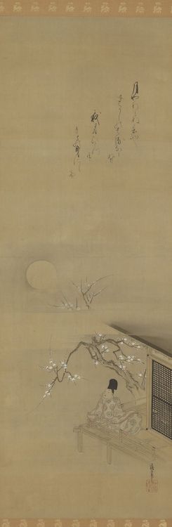 artemisdreaming:Ariwara no NarihiraLate 17th-early 18th centurySumiyoshi Gukei, (Japanese, 1631-1705