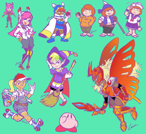 some kirby gijinkas