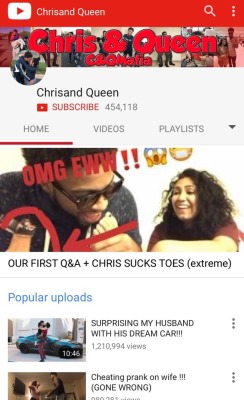 getexposed2016: queenofshadenudez:  YouTuber: Chris&amp;Queen’s Chris Sails  (Ps kinda weird he did a cheating prank and just cheated the day after ..🙄😂)  Lol 