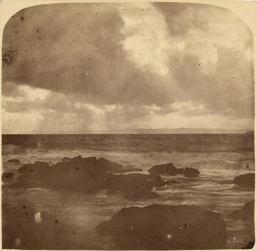 Waves, as captured in 1870 by A. Foncelle, a French photographer. 