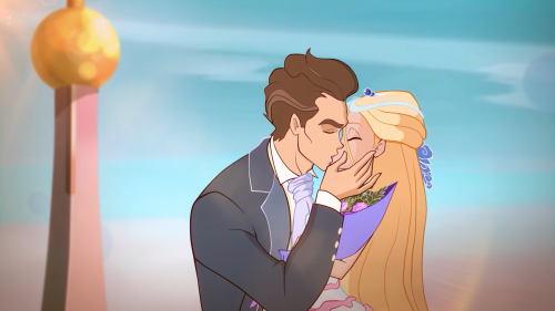 romancemedia: Cartoon Wedding Kisses (1)