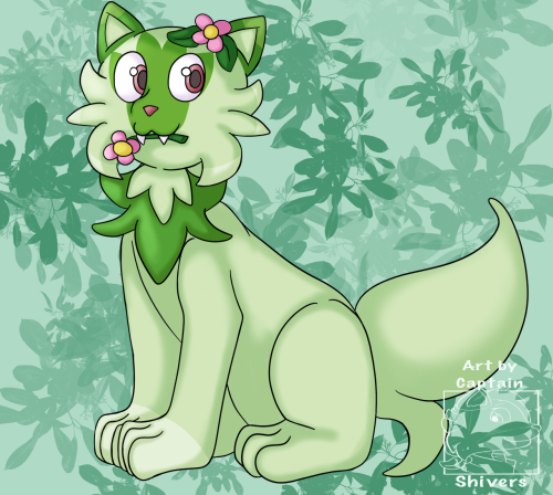 Grass kitty! :3