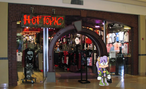 Mina Mongoose goes to Hot Topic