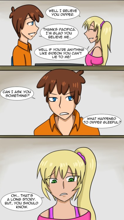 scarletmarionette:  Next page! I didn’t think it would be a good good idea to have Dipper reexplain everything that happened in the comic already. 