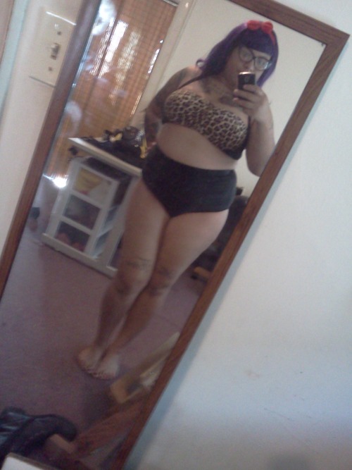 chubby-bunnies: this is my first two piece bathing suit ever. I’ve always wanted to wear one but i h