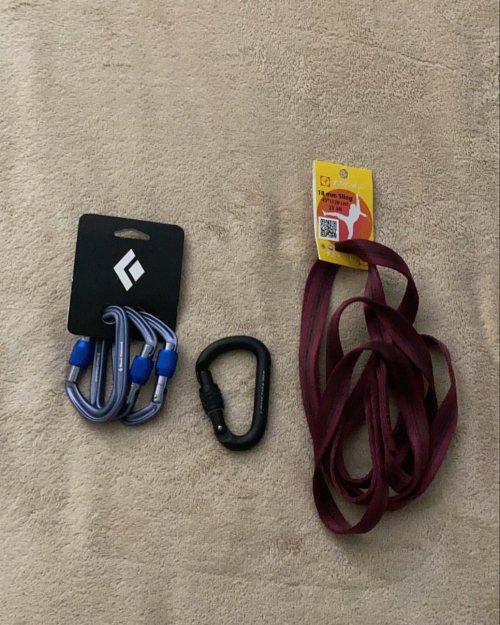 I got my gear from @rei I needs to do self suspension and self tying in rope. #rope #shibari #ropesu