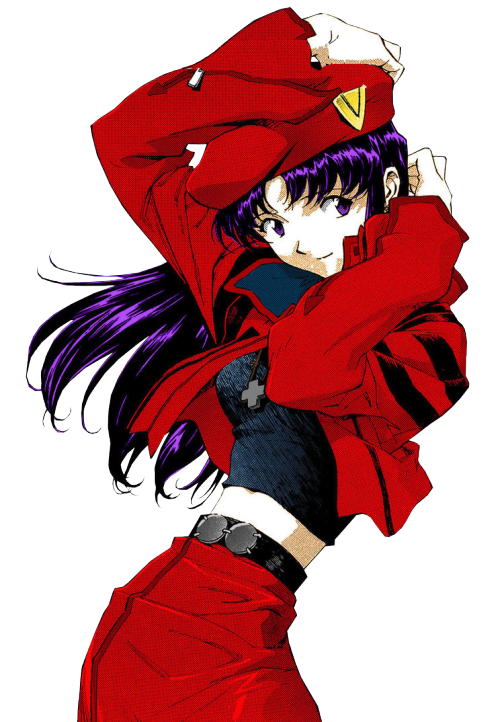 transparent-evangelion moar misato appreciation transparent