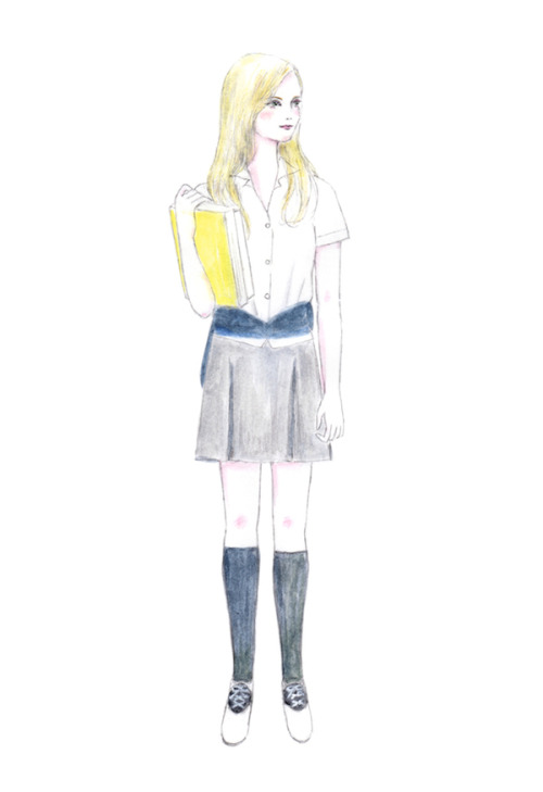 high school girl fashion_3kirsten dunst as lux in film ‘the virgin suicides’ (1999).dressed in 70′s 