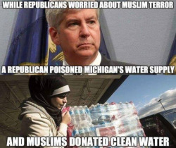 liberalsarecool:  Republican extremism is the real threat to America. #ArrestGovSnyder 