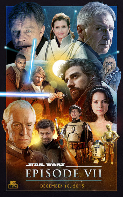 Laughingsquid:  Fan Made ‘Star Wars: Episode Vii’ Movie Poster Featuring All