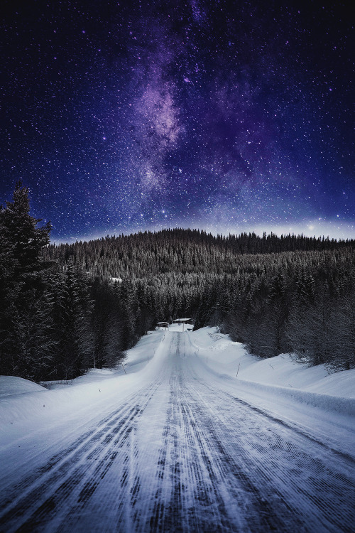 motivationsforlife:  Mystic Winter Nights by Jon FlobrantComposition Edit by MFL