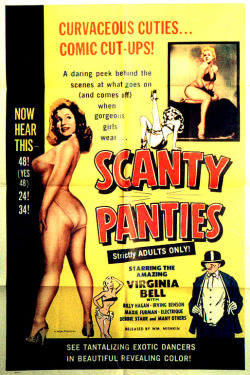 Theatrical poster for the 1961 film: ‘SCANTY