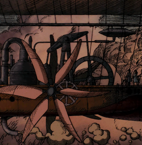 shiroa:  Castle in the Sky (1986)dir. Hayao Miyazaki  