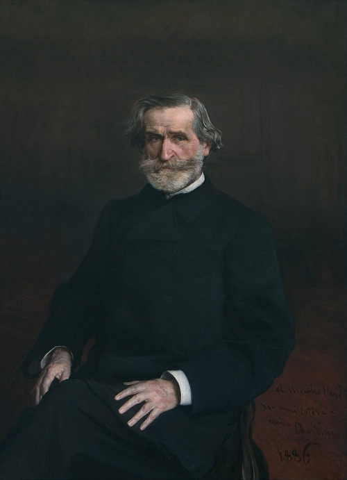 (Giovanni Boldini ) 1842-1931.Portrait of Giuseppe Verdi 1886