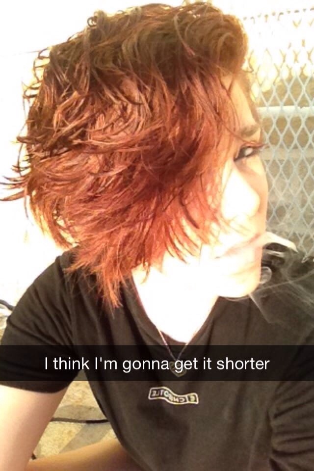 And then like 4 days later I dyed it burgundy which turned out pretty dark, but cute