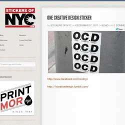 Big Ups To stickersofnyc.com For Showin&rsquo; The Set Some Lovee, Be Sure To Check Em Out..