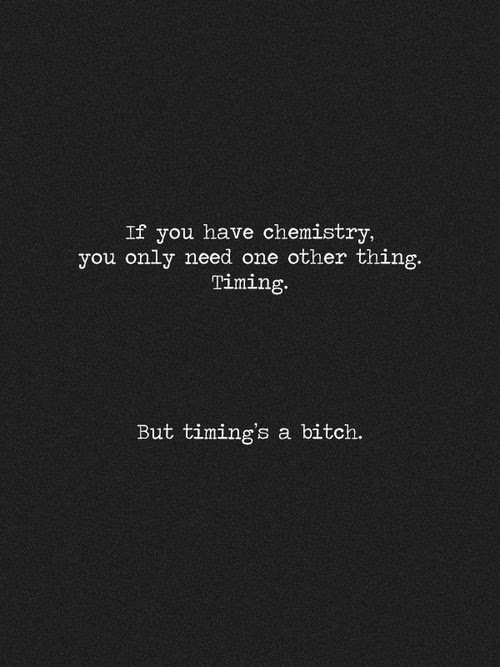 charnell-me:  Where does she go wrong.. Timing or person? 