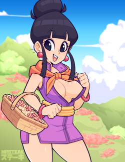 funsexydragonball: thecoolanon:  grimphantom2:   mr-steaks:  Chi-Chi   [Patreon] [Twitter]    Sexy   @funsexydragonball I don’t know if you’ve seen it  Now I have! So cute!  ;9