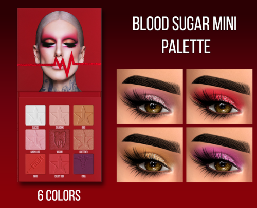                     BLOOD SUGAR PALETTE ANNIVERSARY11 & 6  colors.Eyeshadow categoryHQ mod compa