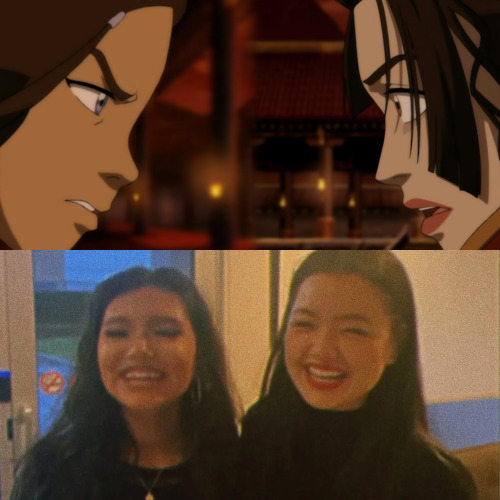 New photo of Kiawentiio (Katara) and Lizzy Yu (Azula)! Also, old photo of Dallas Liu (Zuko) and Paul