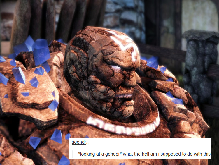 queencolondarkwing:  Mah lil angry golem luv