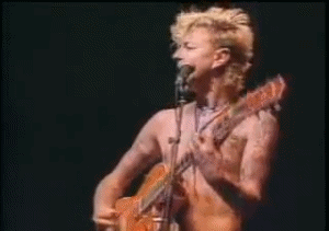 sexy-presley-in-leather:  I Fought The Law 1989 