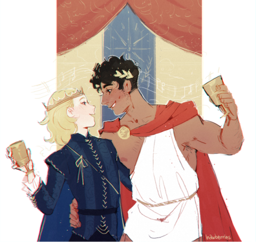 hawberries: two kingdoms; one celebration. (my @caprisecretsanta2018 gift for @molochmolochh!! i did